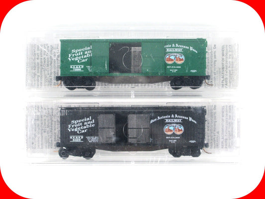 N Scale **SAN ANTONIO & ARANSAS PASS** Box Car 2-Pack - Micro Trains Special Run