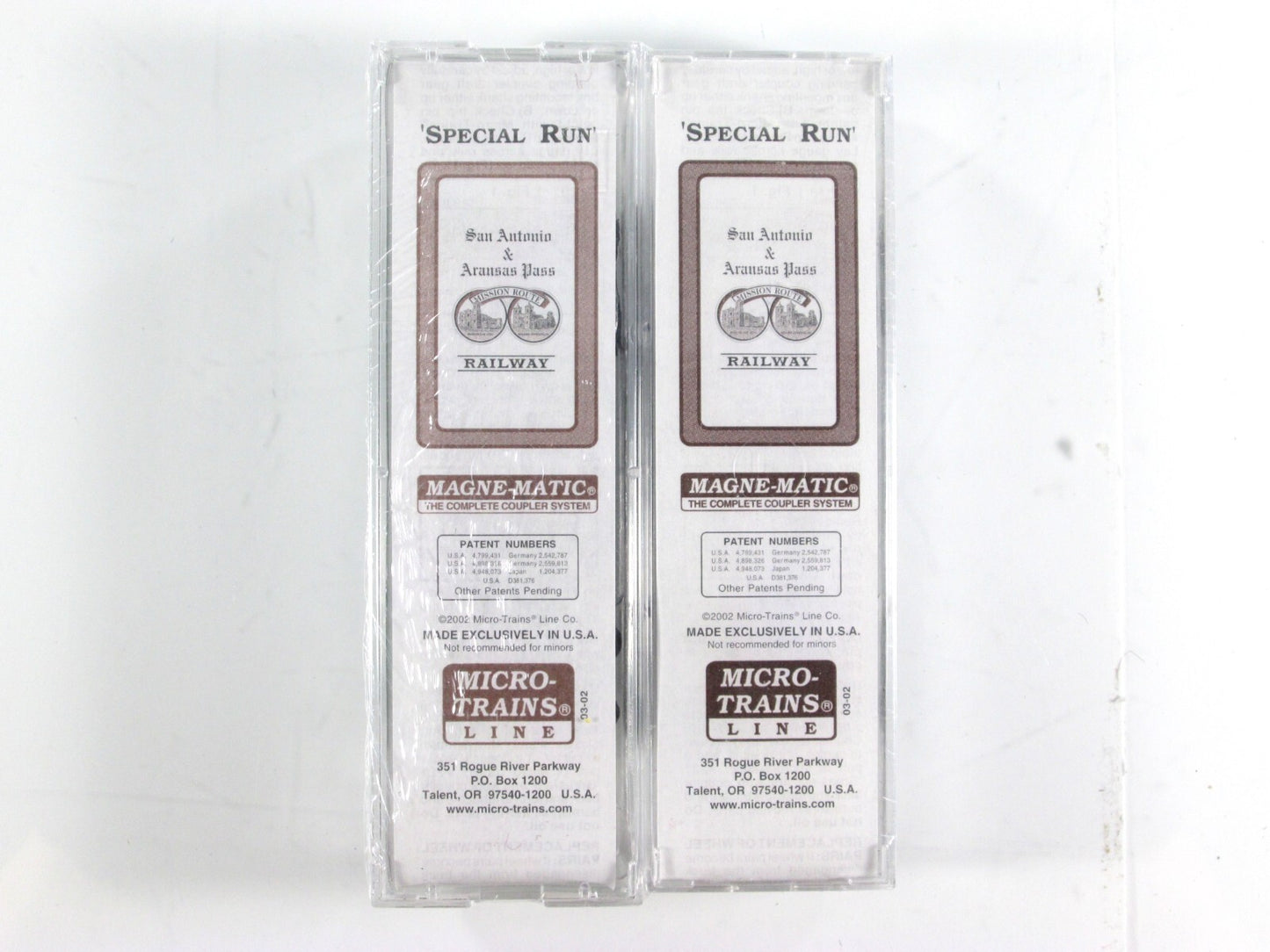 N Scale **SAN ANTONIO & ARANSAS PASS** Box Car 2-Pack - Micro Trains Special Run