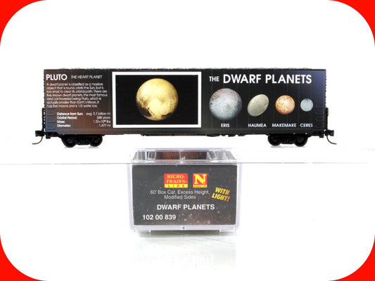 N Scale *DWARF PLANETS* Solar System 60' Box Car - Micro Trains 10200839 LIGHTED
