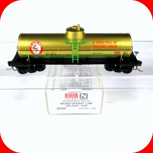 N Scale **CHRISTMAS** Holiday Cheer Reindeer Tank Car #1999 - Micro Trains 65440