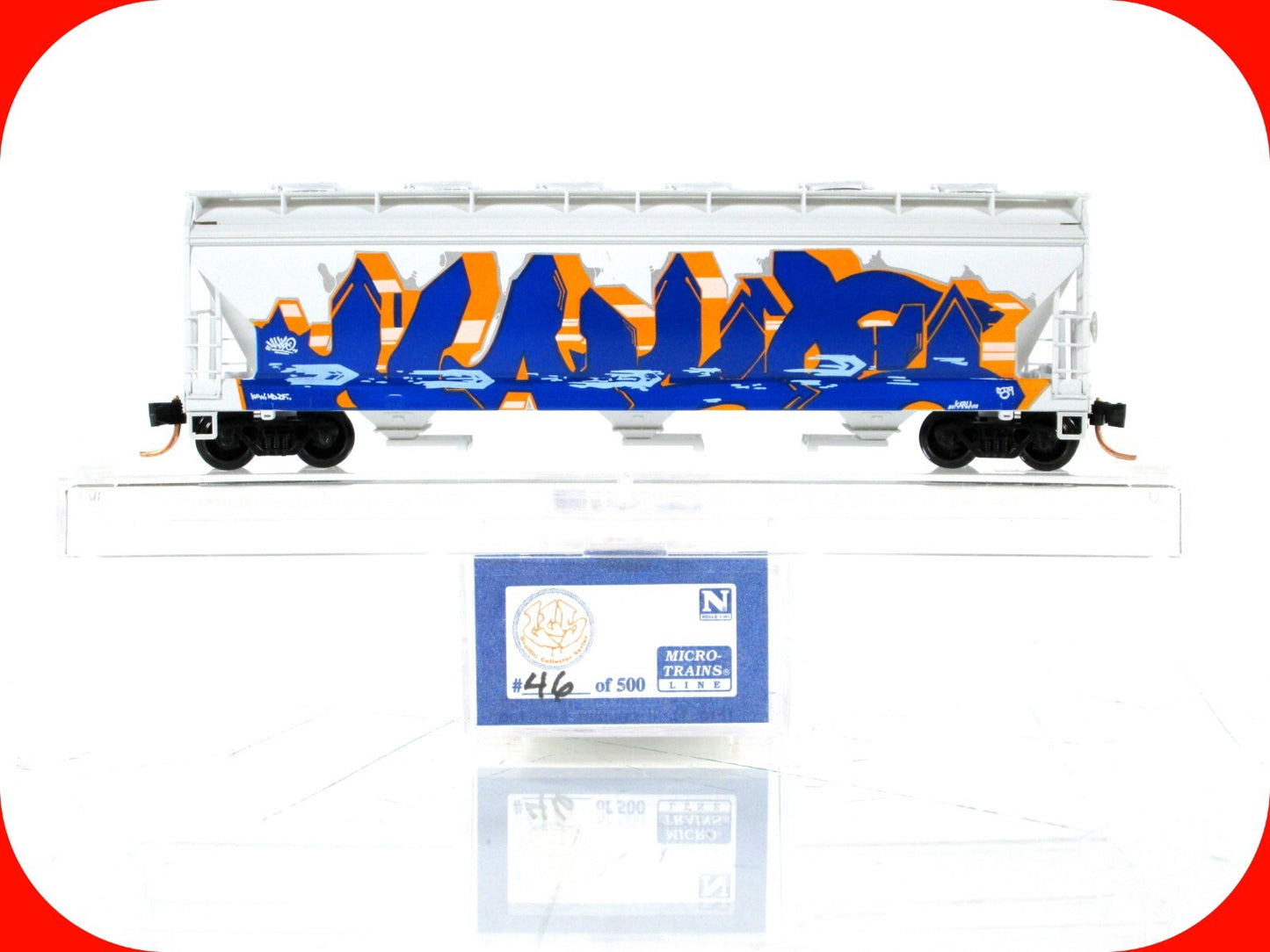 N Scale **Exxon-Mobile Zimkus** Graffiti Hopper #143 of 500 - Micro Trains RARE