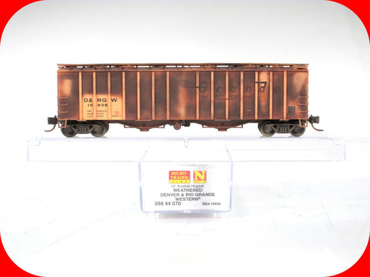 N Scale **RIO GRANDE** Weathered Airslide Hopper #15938 -- Micro Trains 09844070