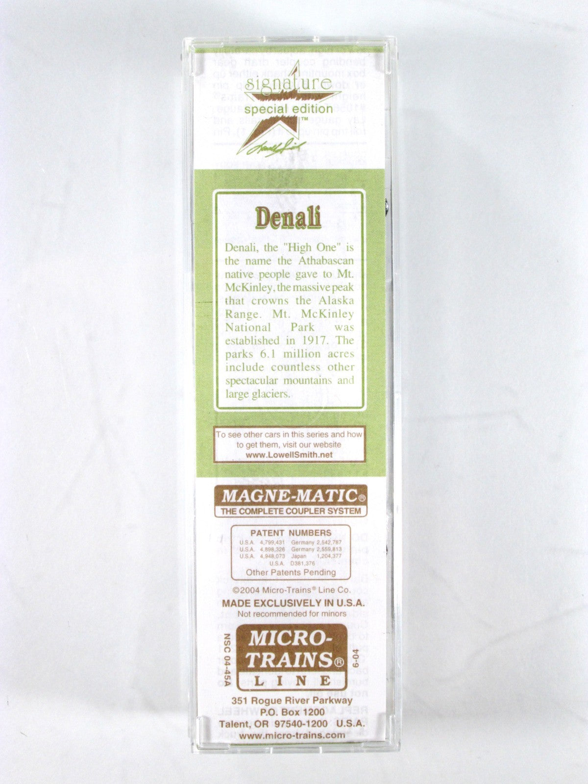 N Scale **DENALI** National Park, ALASKA Box Car #10711 - MTL, Lowell Smith RARE