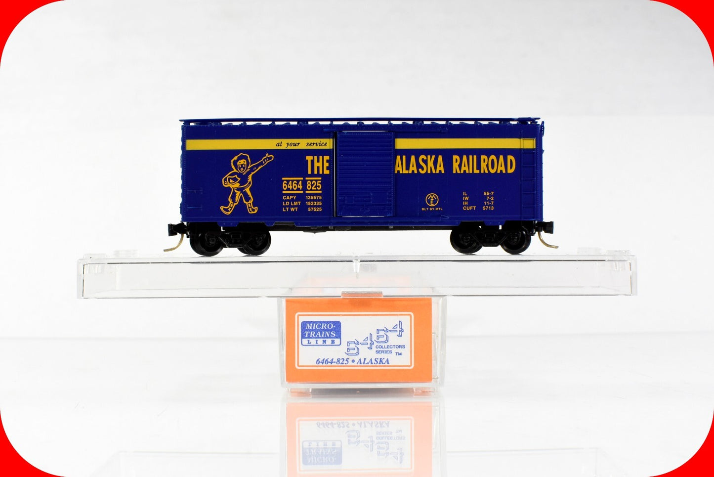N Scale **ALASKA RAILROAD** Box Car - MTL / Lowell Smith / Lionel 6464-825 *RARE