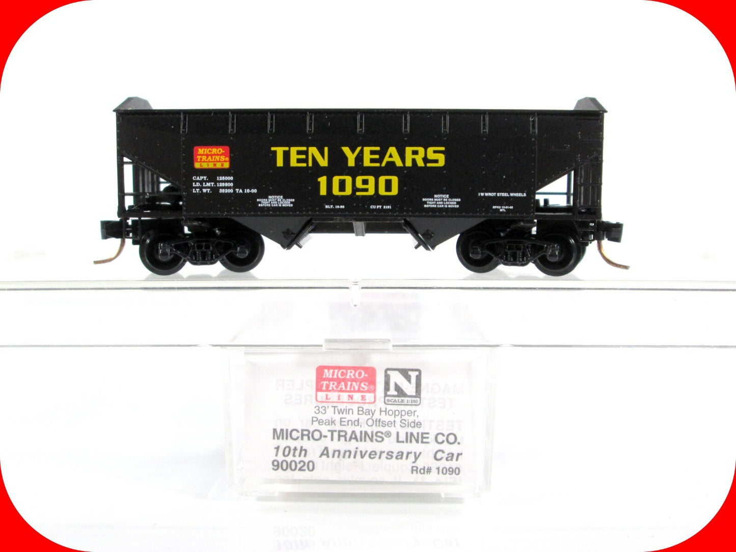 N Scale Micro Trains LINE 10th Anniversary Coal Hopper **TEN YEARS 1090** 90020