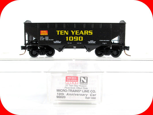 N Scale Micro Trains LINE 10th Anniversary Coal Hopper **TEN YEARS 1090** 90020