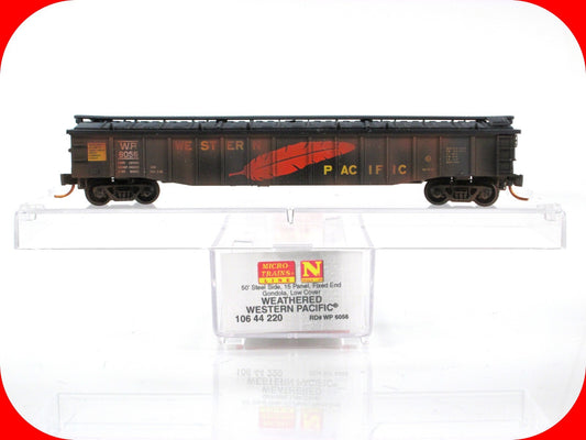N Scale ***WESTERN PACIFIC** Weathered 50' Gondola #6056 - Micro Trains 10644220