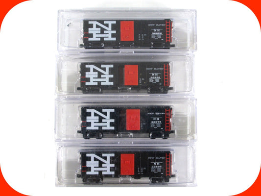 N Scale ***NEW HAVEN*** 40' Box Car 4-Pack Set - Intermountain, BLW-1076 ***RARE