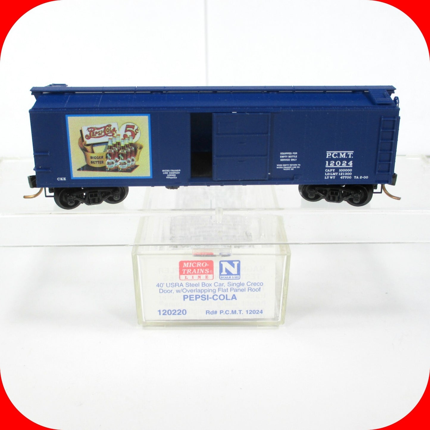 N Scale **PEPSI-COLA** Ice Reefer 40' Box Car - PCMT 12024 - Micro Trains 120220