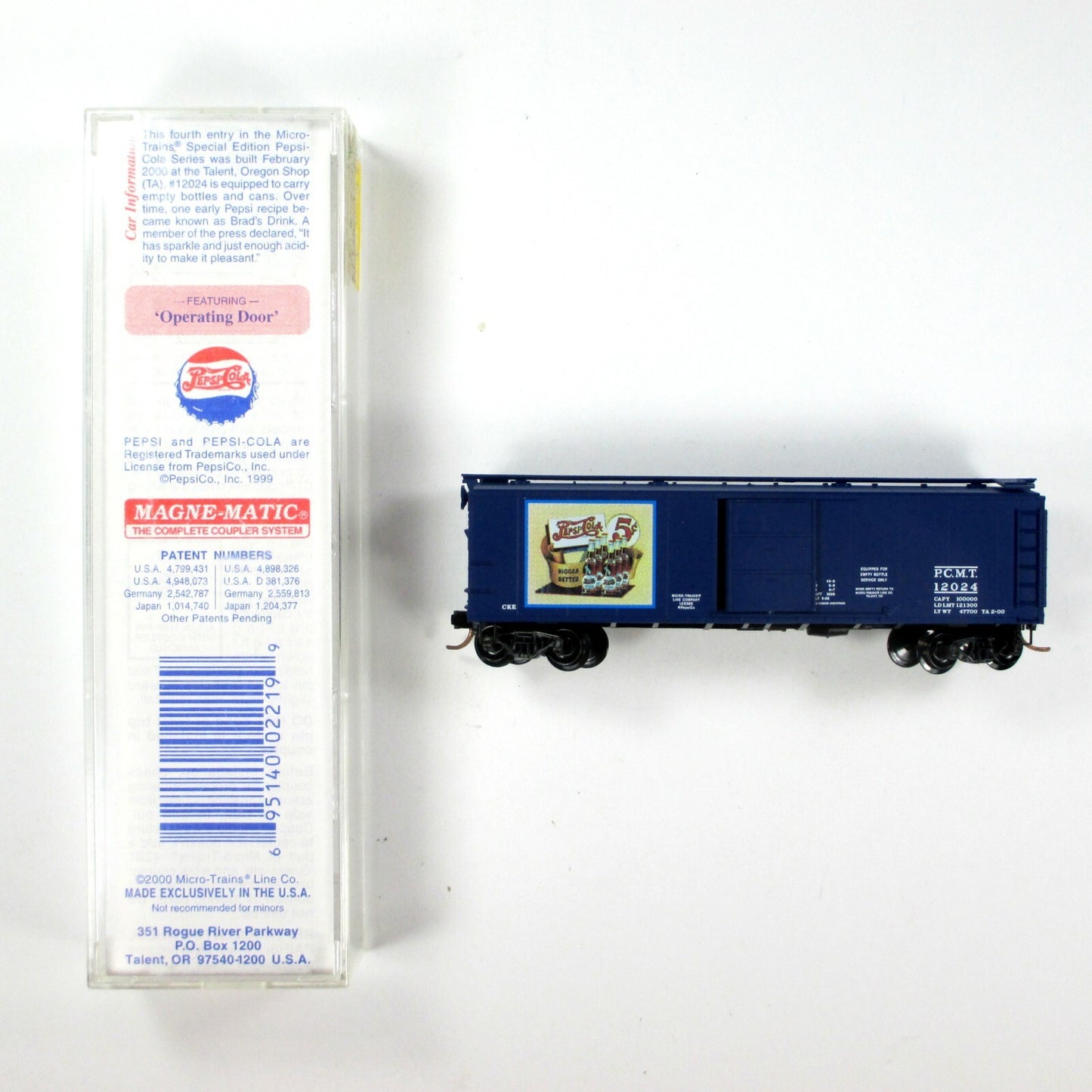 N Scale **PEPSI-COLA** Ice Reefer 40' Box Car - PCMT 12024 - Micro Trains 120220