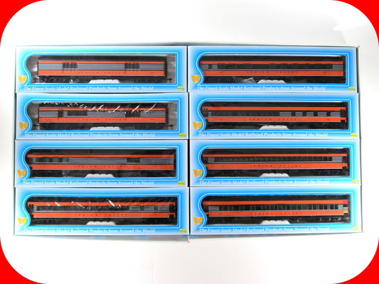 HO Scale **LEHIGH VALLEY** Heavyweight Passenger 8-Set - IHC 49368, Knuckle Cplr