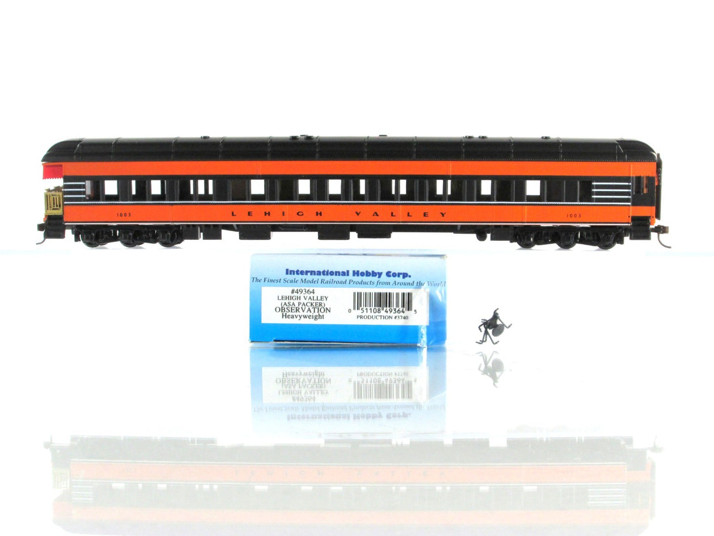 HO Scale **LEHIGH VALLEY** Heavyweight Passenger 8-Set - IHC 49368, Knuckle Cplr