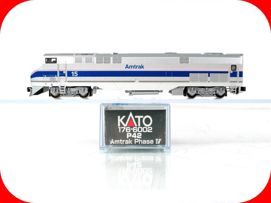 N Scale ***AMTRAK*** Phase IV P42 Diesel Locomotive #15 - Kato 176-6002, DCC Rdy