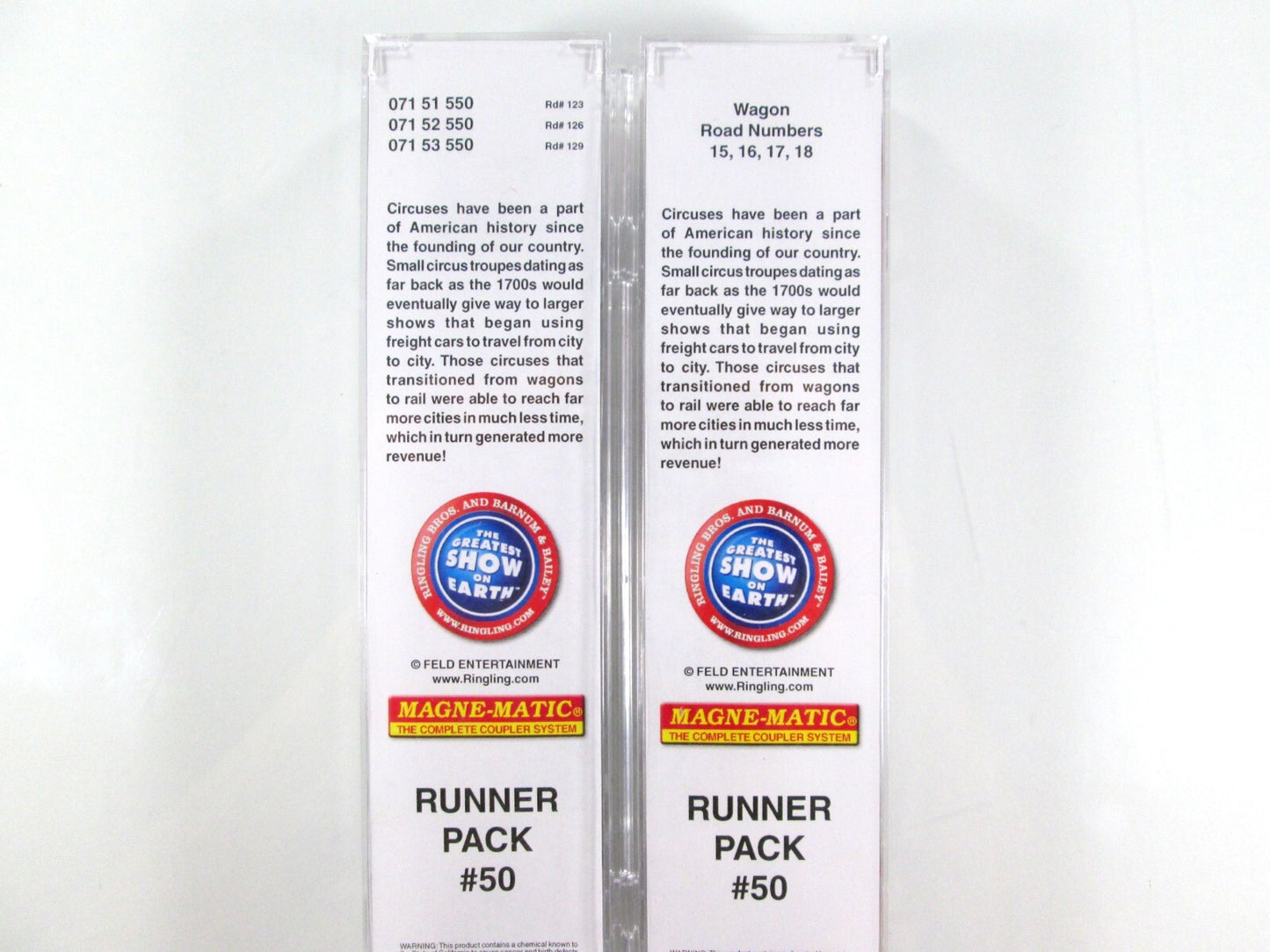 N Scale **RINGLING** Circus Wagons on 89' Flat Cars Set -- Micro Trains 99300050