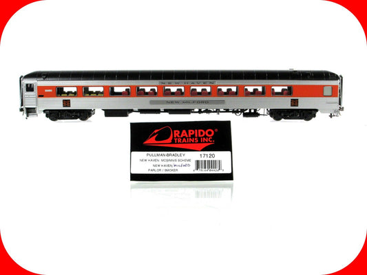 HO Scale *NEW HAVEN* Parlor / Smoker MILFORD - Rapido 17120, Lighting *RARE