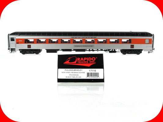 HO Scale **NEW HAVEN** 36-Seat Parlor PROVIDENCE -- Rapido 17116, Lighting *RARE