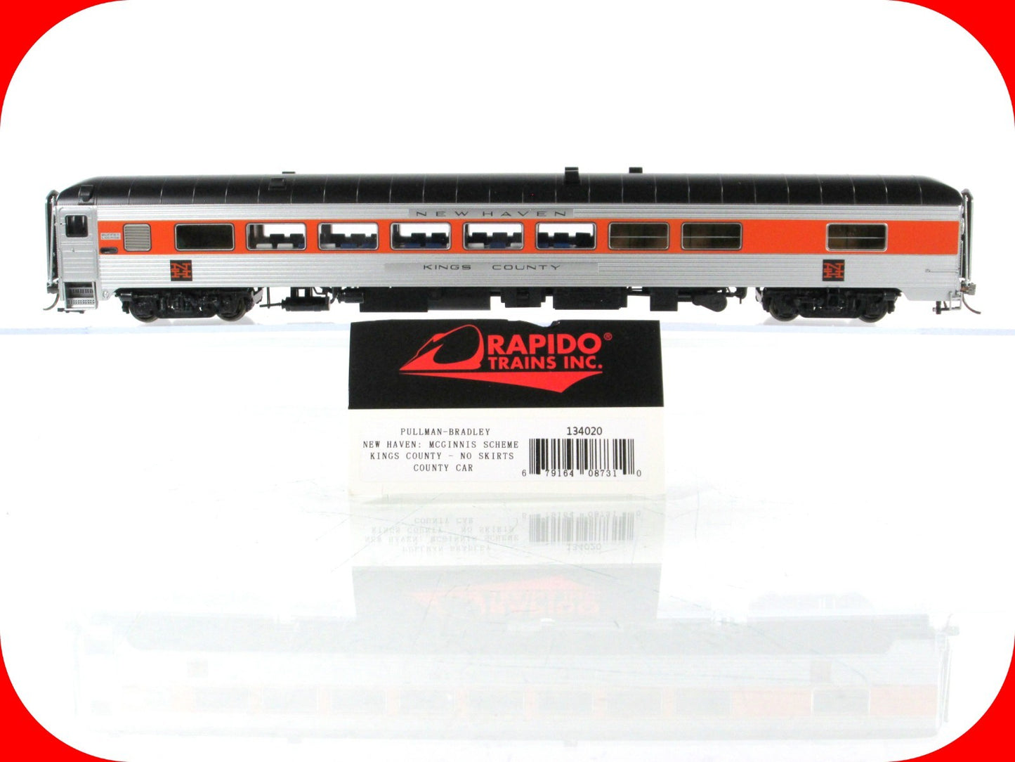 HO Scale ***NEW HAVEN*** KINGS County Car - Rapido 134020, Lighting *RARE
