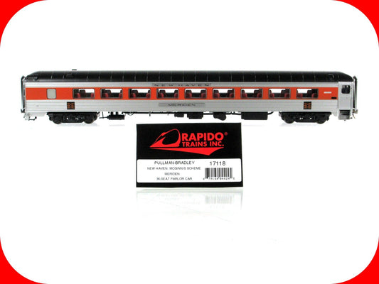 HO Scale **NEW HAVEN** 36-Seat Parlor MERIDEN ---- Rapido 17118, Lighted **RARE*