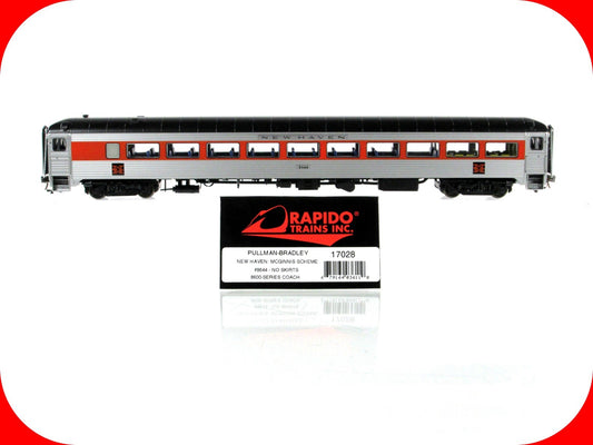 HO Scale ***NEW HAVEN*** Passenger Coach #8644 --- Rapido 17028, Lighted **RARE*