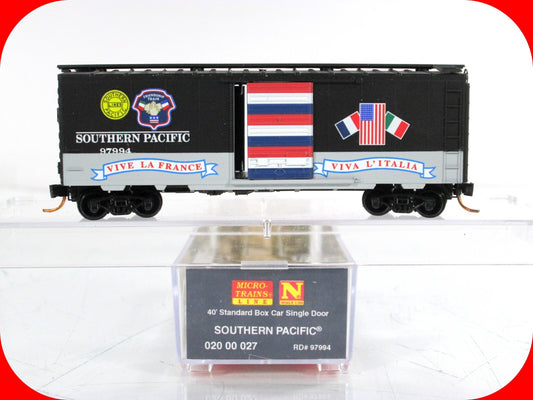 N Scale ***SOUTHERN PACIFIC*** Friendship Train Box Car -- Micro Trains 02000027