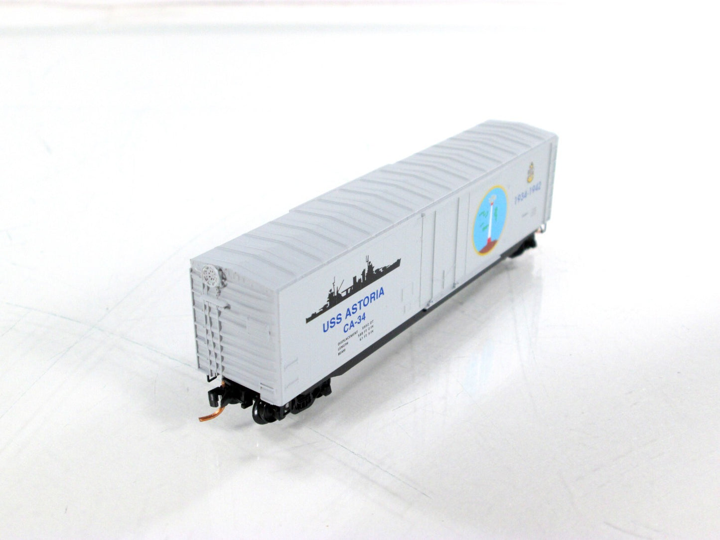 N Scale ***USS ASTORIA Heavy Cruiser*** US Navy Box Car -- Micro Trains 03800410