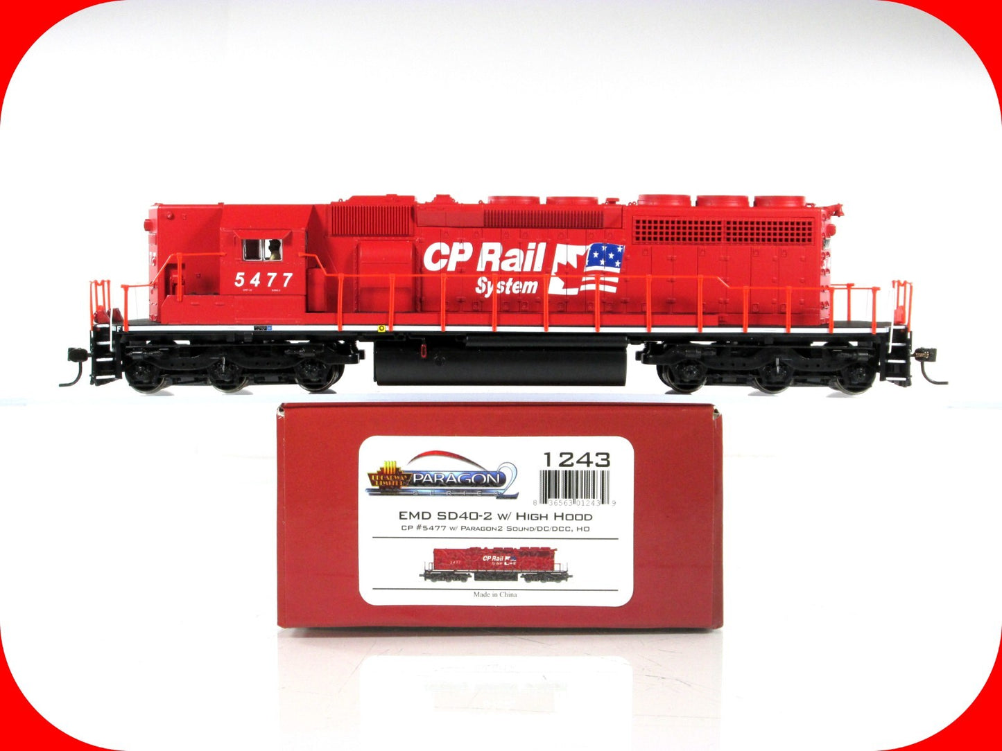 HO Scale ***CANADIAN PACIFIC*** SD40-2 #5477 - Broadway 1243, DCC Paragon2 Sound