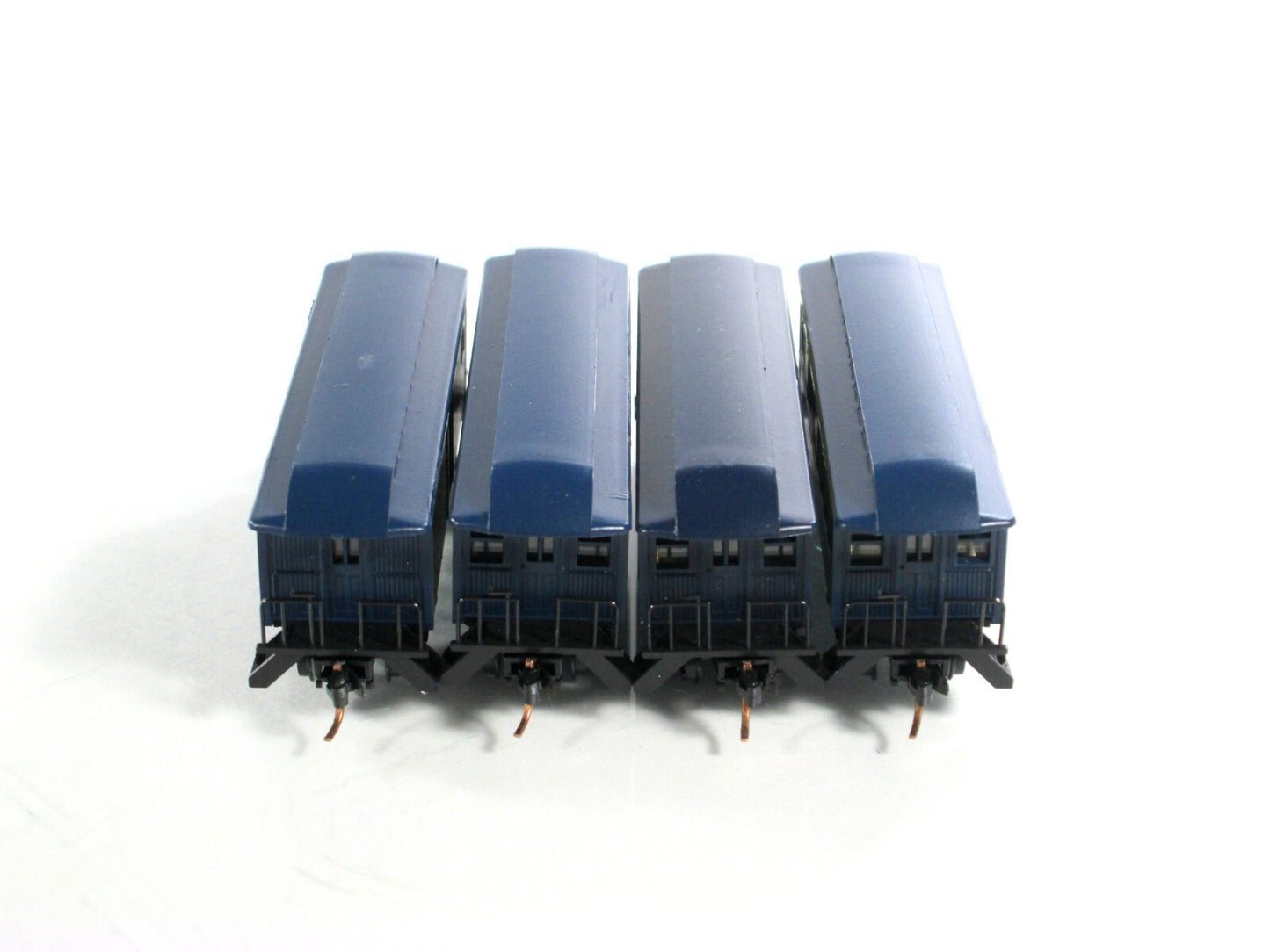 N Scale ***CHESAPEAKE & OHIO*** OVERTON Passenger 4-Pack, Roundhouse, MTL Cplrs