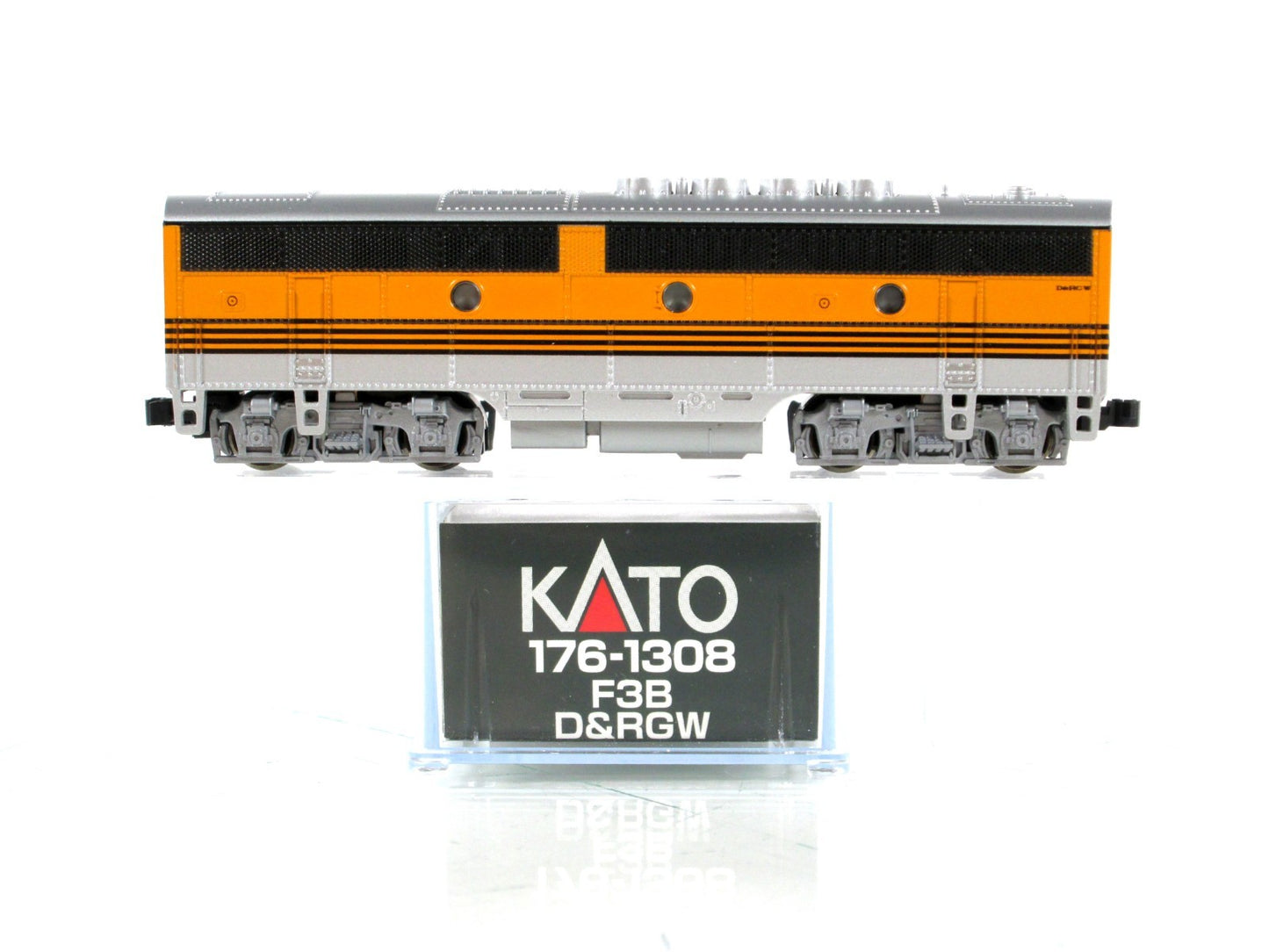 N Scale **DENVER & RIO GRANDE WESTERN** F3B Locomotive -Kato 176-1308 *DCC Ready