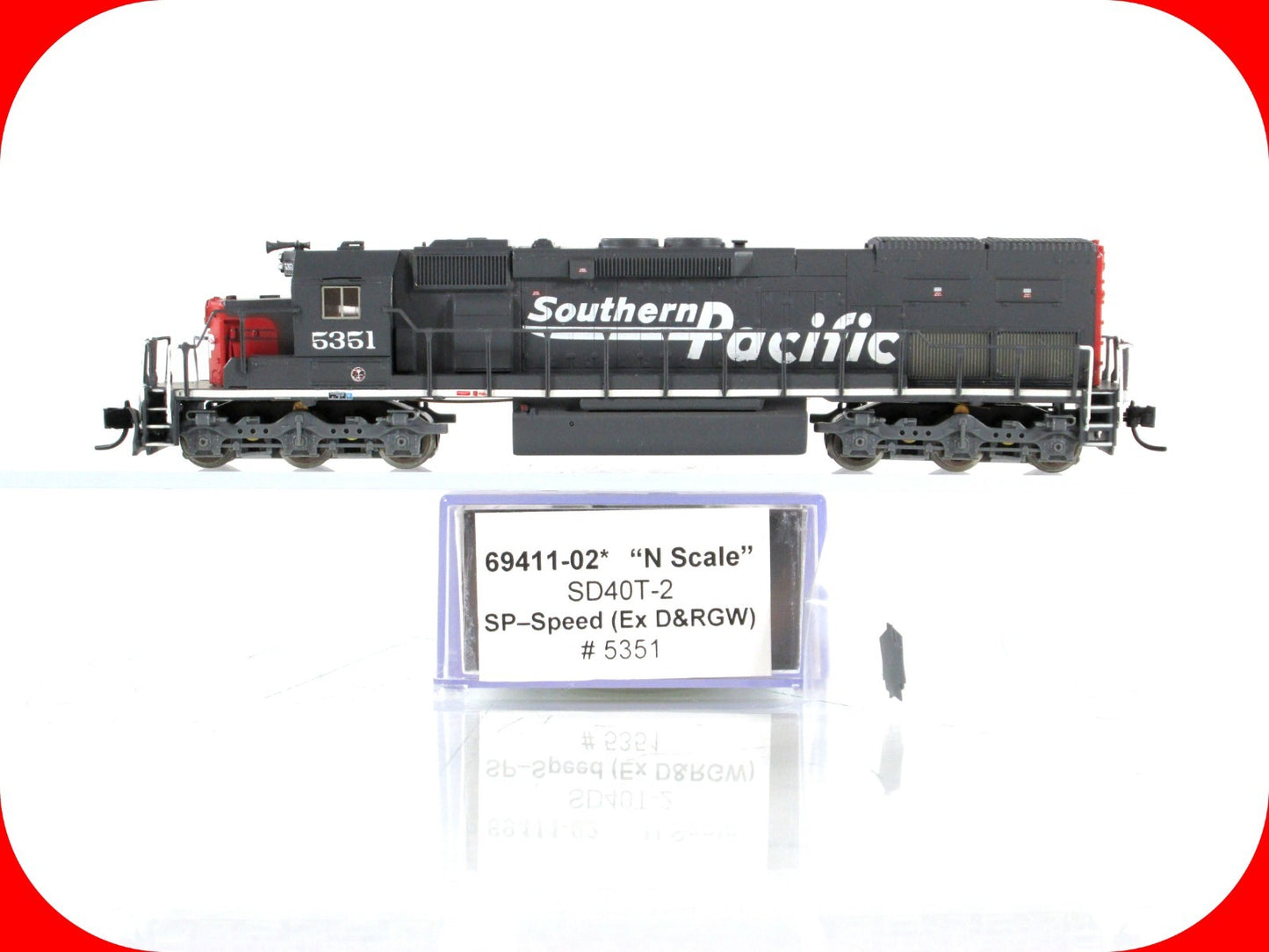 N Scale *SOUTHERN PACIFIC Ex-DRGW* SD40T-2 #5351 -Intermountain 69411, DCC Ready