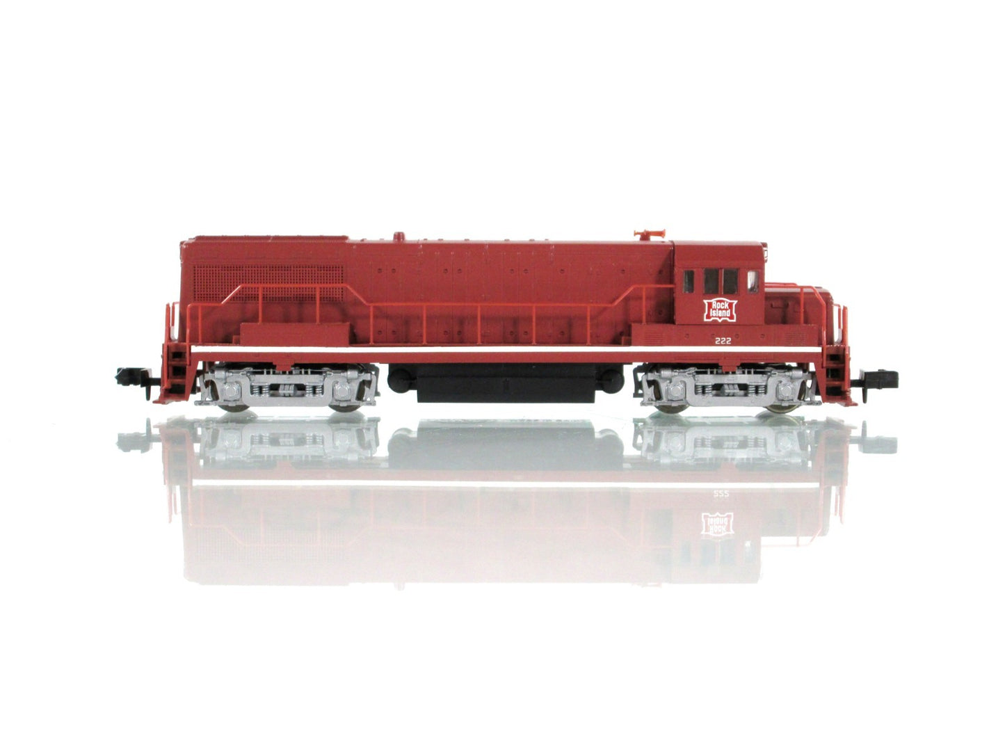 N Scale ***ROCK ISLAND*** U25B Phase IIb Locomotive #222 -- Atlas 44704, DCC Rdy