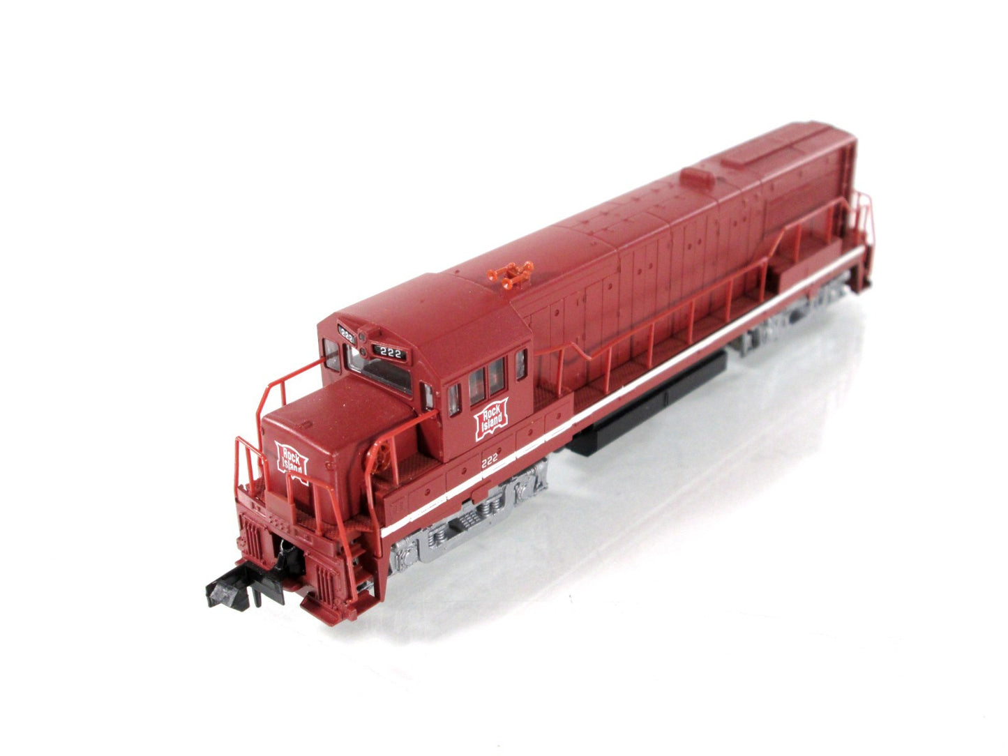 N Scale ***ROCK ISLAND*** U25B Phase IIb Locomotive #222 -- Atlas 44704, DCC Rdy