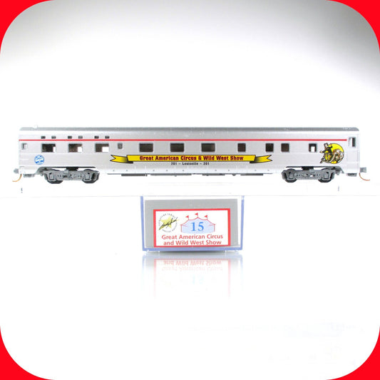 N Scale *GREAT AMERICAN CIRCUS* #15 LOUISVILLE Coach -Micro Trains, Lowell Smith