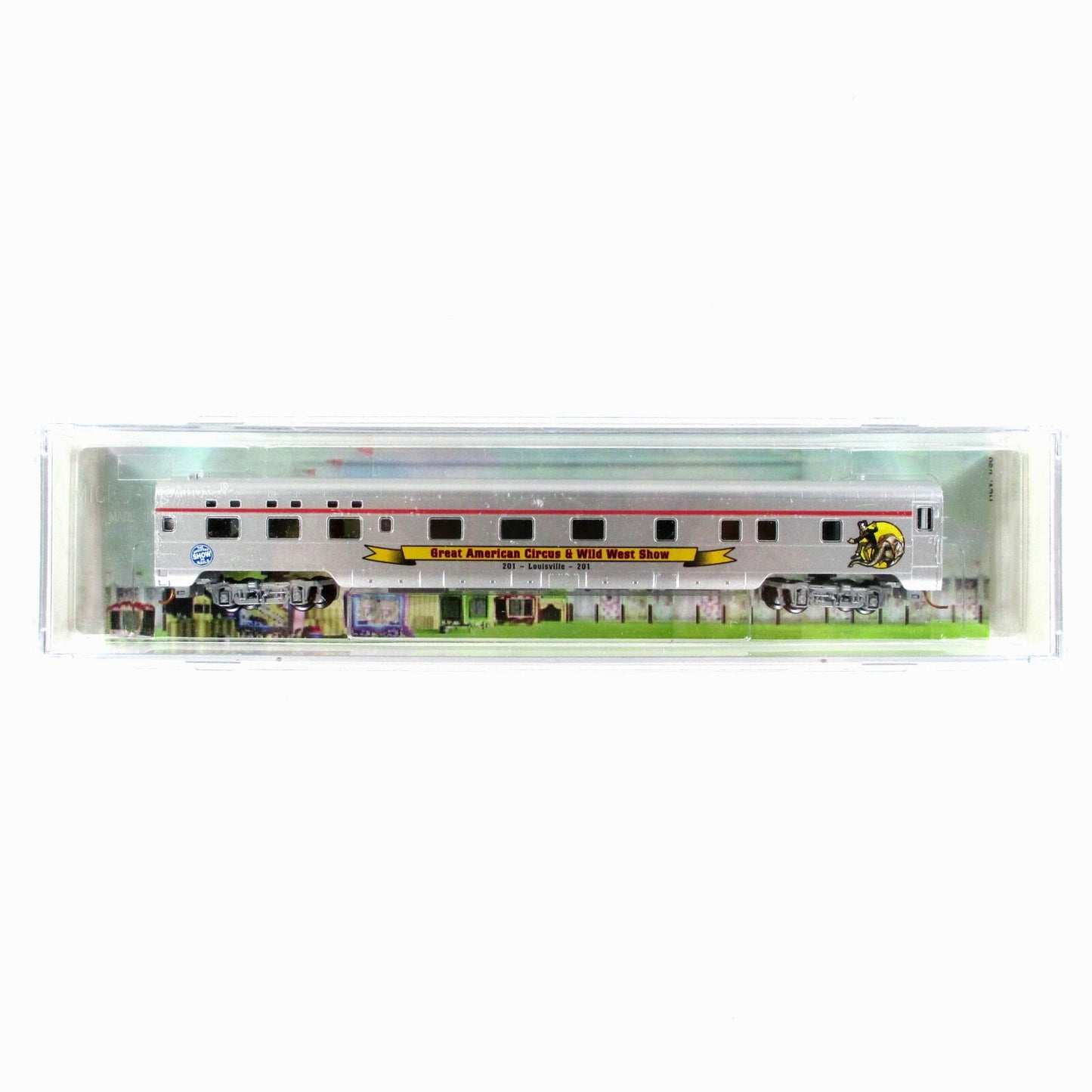 N Scale *GREAT AMERICAN CIRCUS* #15 LOUISVILLE Coach -Micro Trains, Lowell Smith