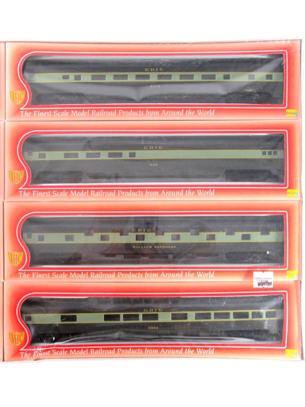HO Scale ***ERIE RAILROAD*** Lightweight Passenger Car 8-Pack Set ---- IHC 50408