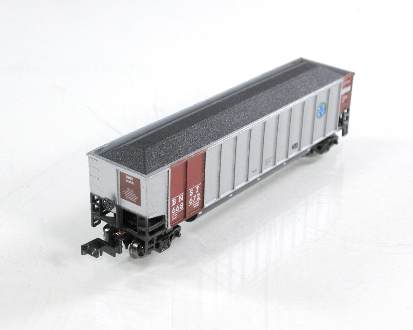 N Scale ***BNSF*** BethGon Coalporter 9-Pack Set w/ Coal Loads - LBF 5421 **RARE