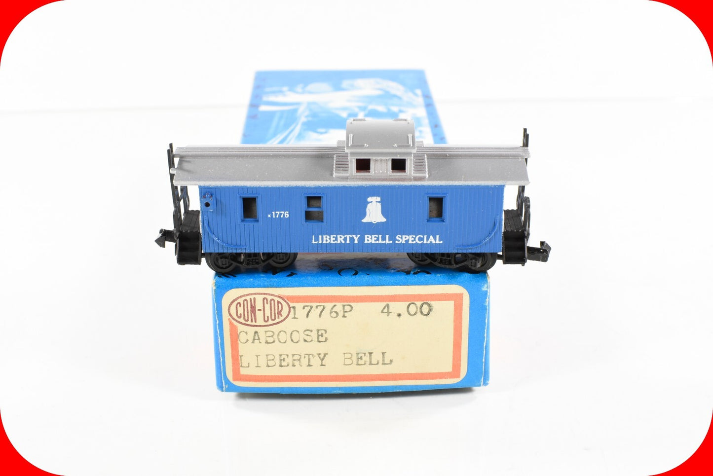 N Scale ***LIBERTY BELL SPECIAL*** Patriotic Caboose 1776 - Con-Cor 1776P **RARE