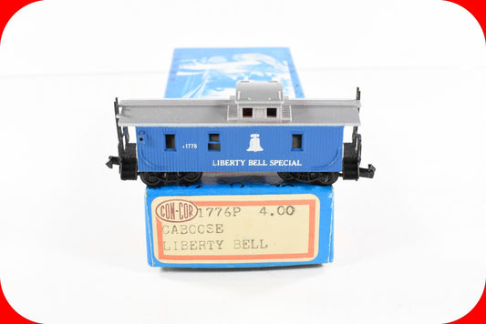 N Scale ***LIBERTY BELL SPECIAL*** Patriotic Caboose 1776 - Con-Cor 1776P **RARE