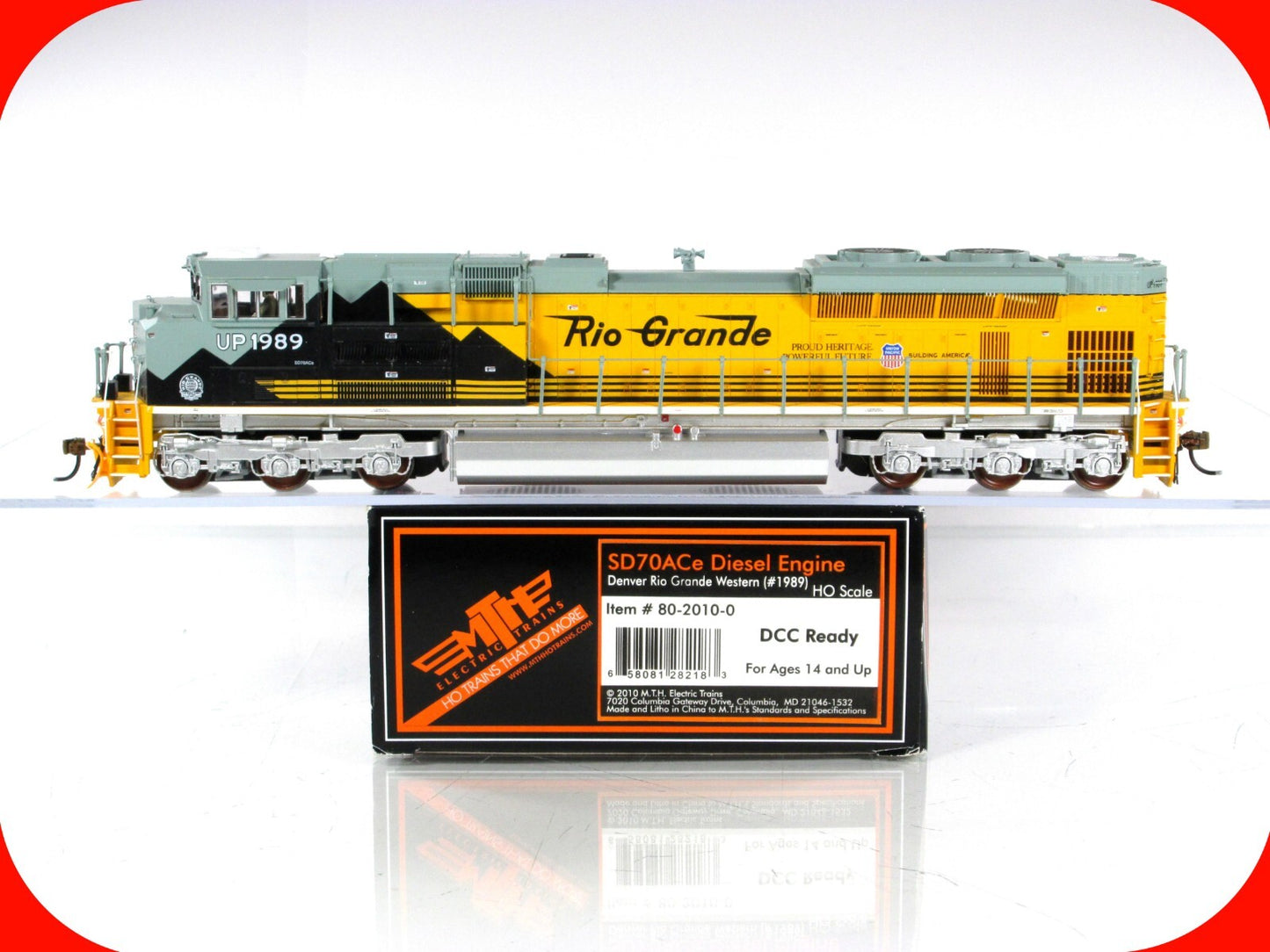 HO Scale ***RIO GRANDE*** SD70ACe, Heritage UP 1989 ----- MTH 80-2010-1, DCC Rdy