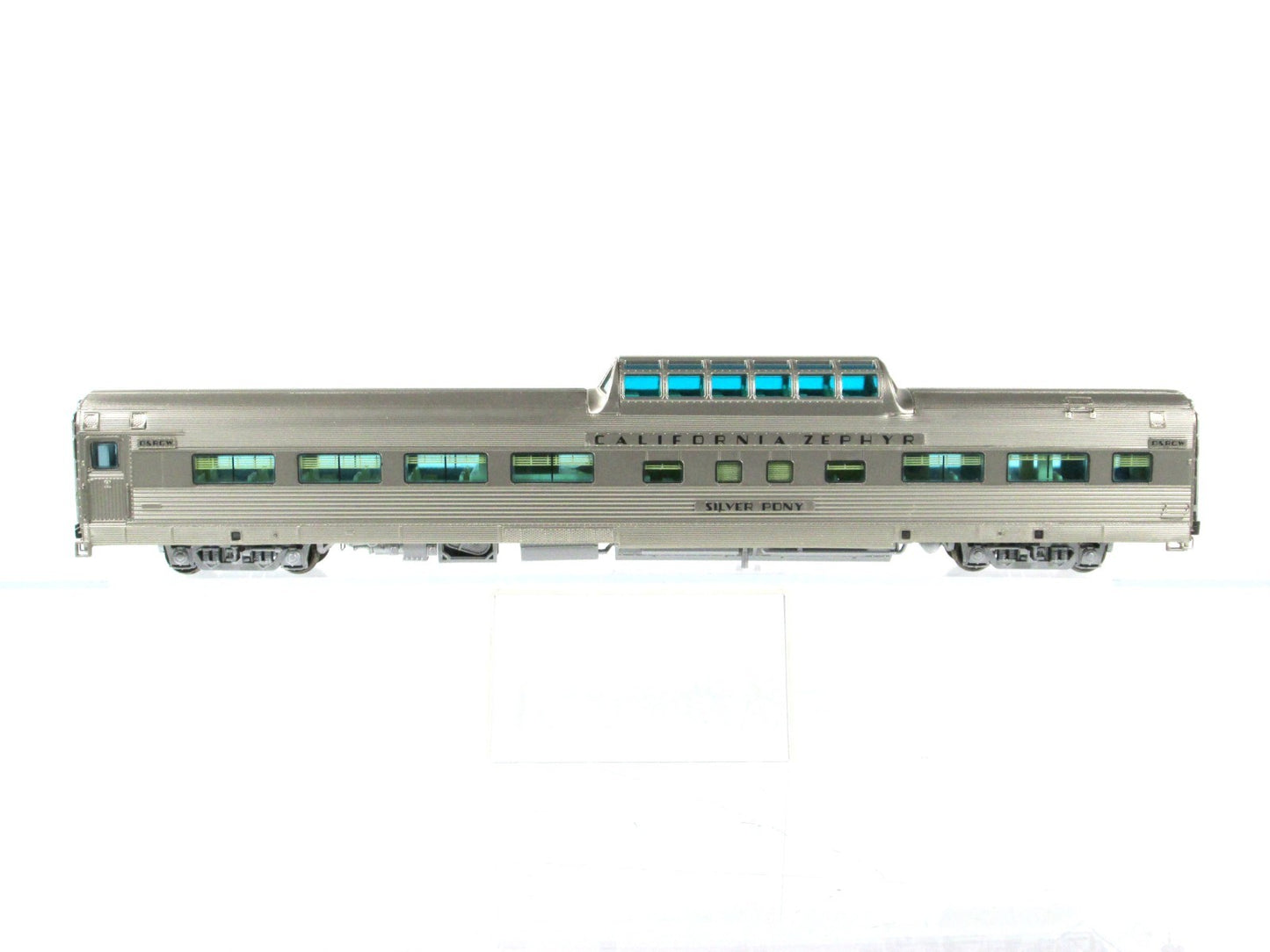HO Scale ***DRGW CA ZEPHYR** SILVER PONY Vista Dome 1108 -Broadway 537