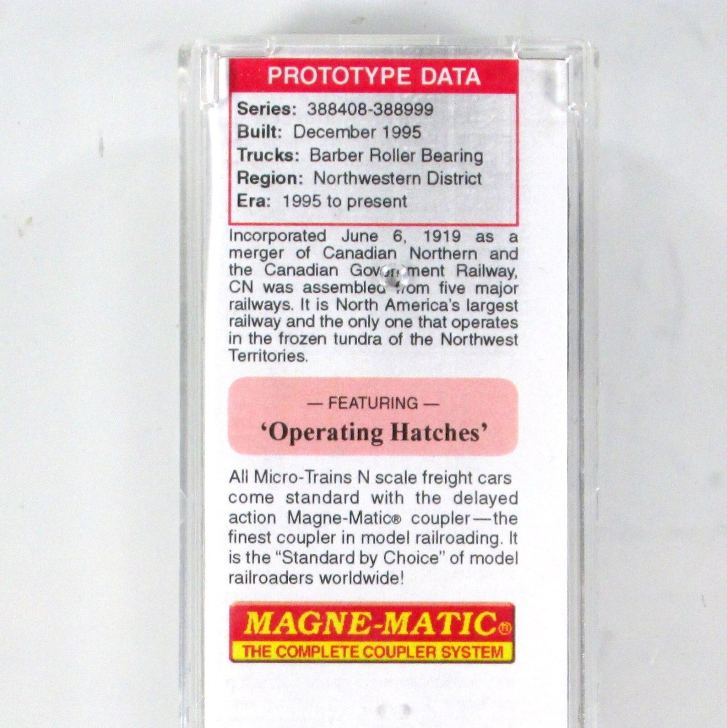 N Scale ***CANADIAN NATIONAL*** Weathered Hopper #388531 - Micro Trains 09444230