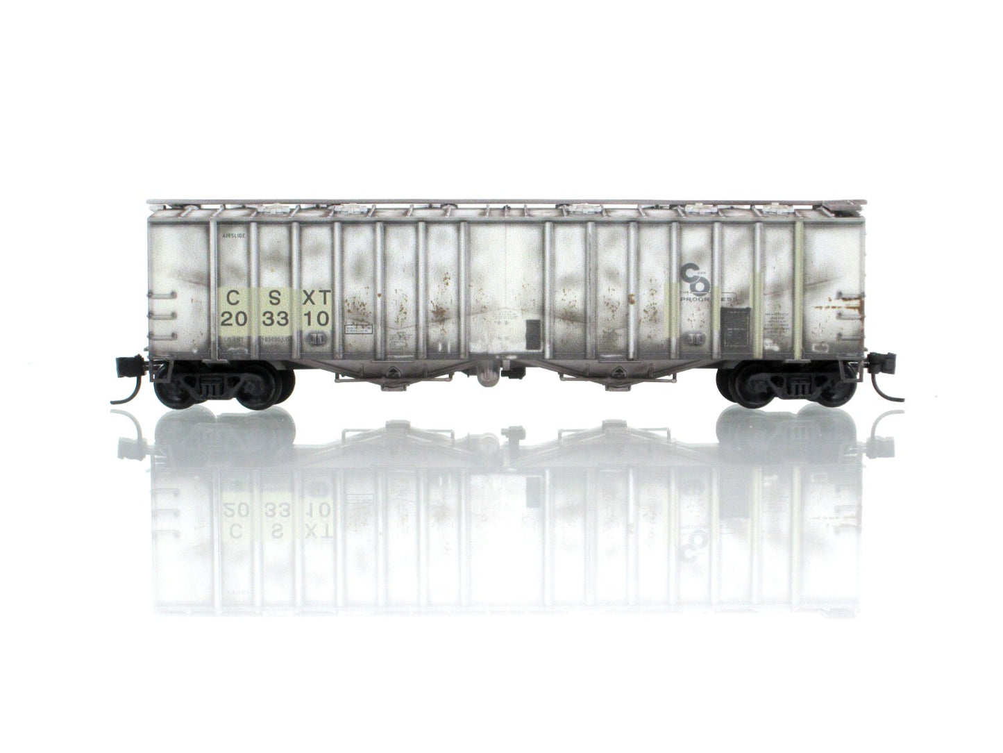 N Scale **CSX, ex-C&O** Weathered Hopper - CSXT 203310 - Micro Trains 09844180