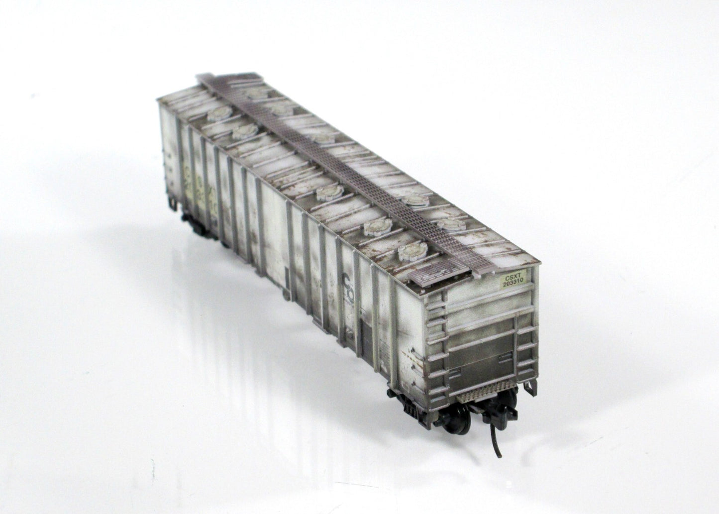 N Scale **CSX, ex-C&O** Weathered Hopper - CSXT 203310 - Micro Trains 09844180