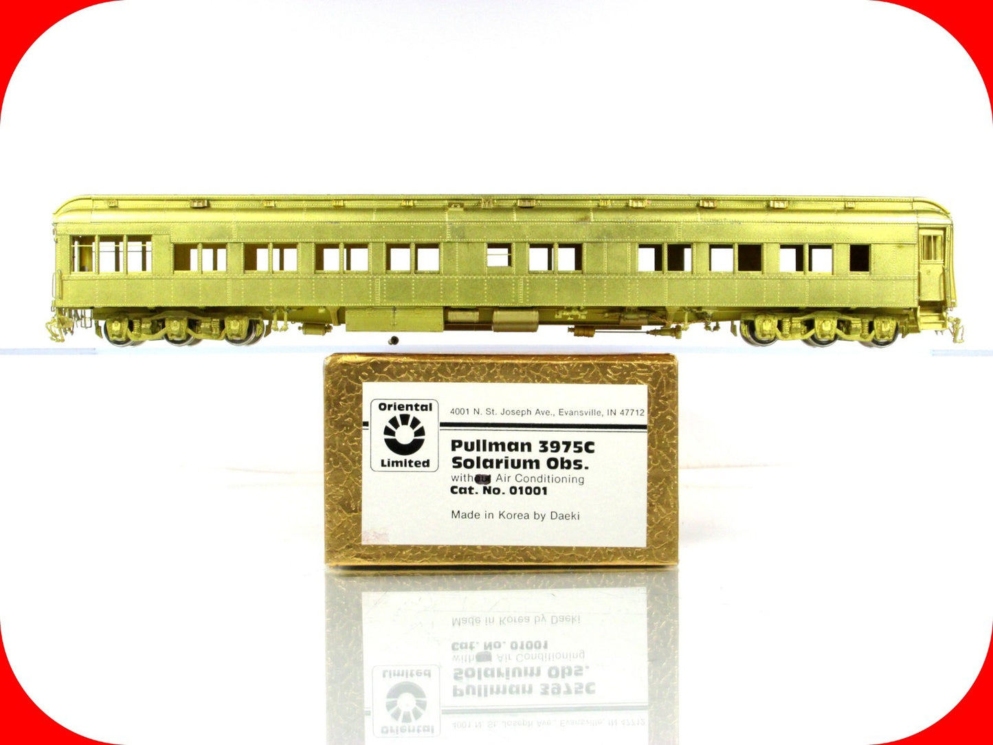 HO Scale BRASS ***SOLARIUM OBSERVATION*** Pullman 3975C --- Oriental-Daeki 01001