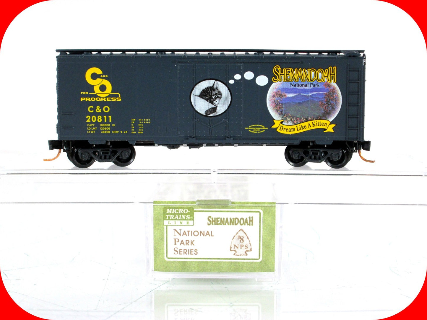 N Scale **SHENANDOAH** National Park Box Car, C&O 20811 -MTL, Lowell Smith *RARE