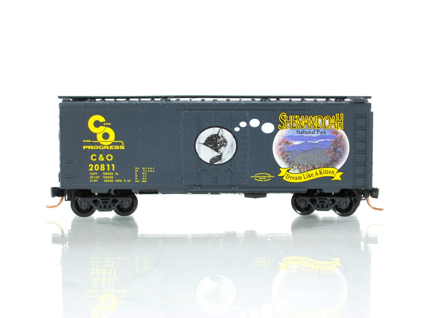 N Scale **SHENANDOAH** National Park Box Car, C&O 20811 -MTL, Lowell Smith *RARE