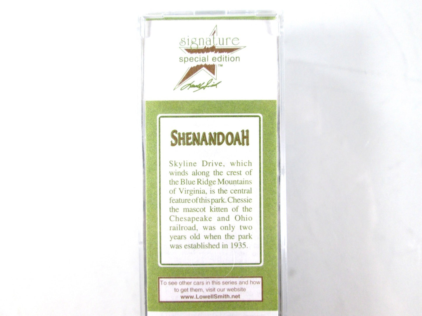 N Scale **SHENANDOAH** National Park Box Car, C&O 20811 -MTL, Lowell Smith *RARE