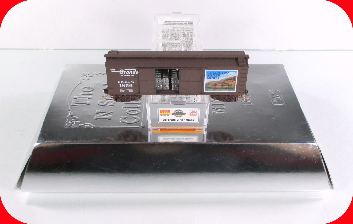 N Scale ***COLORADO SILVER MINES*** Box Car,  D&RGW 1856 -- Micro Trains Special