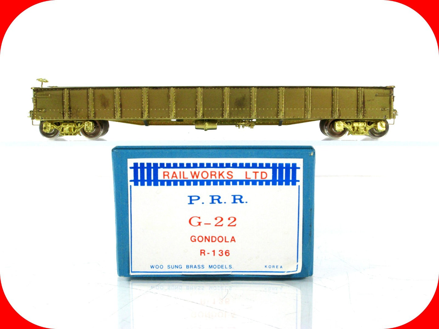 HO Scale BRASS ***PENNSYLVANIA*** G-22 Gondola ---- Railworks R-136