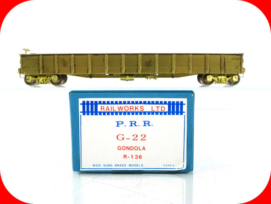 HO Scale BRASS ***PENNSYLVANIA*** G-22 Gondola ---- Railworks R-136