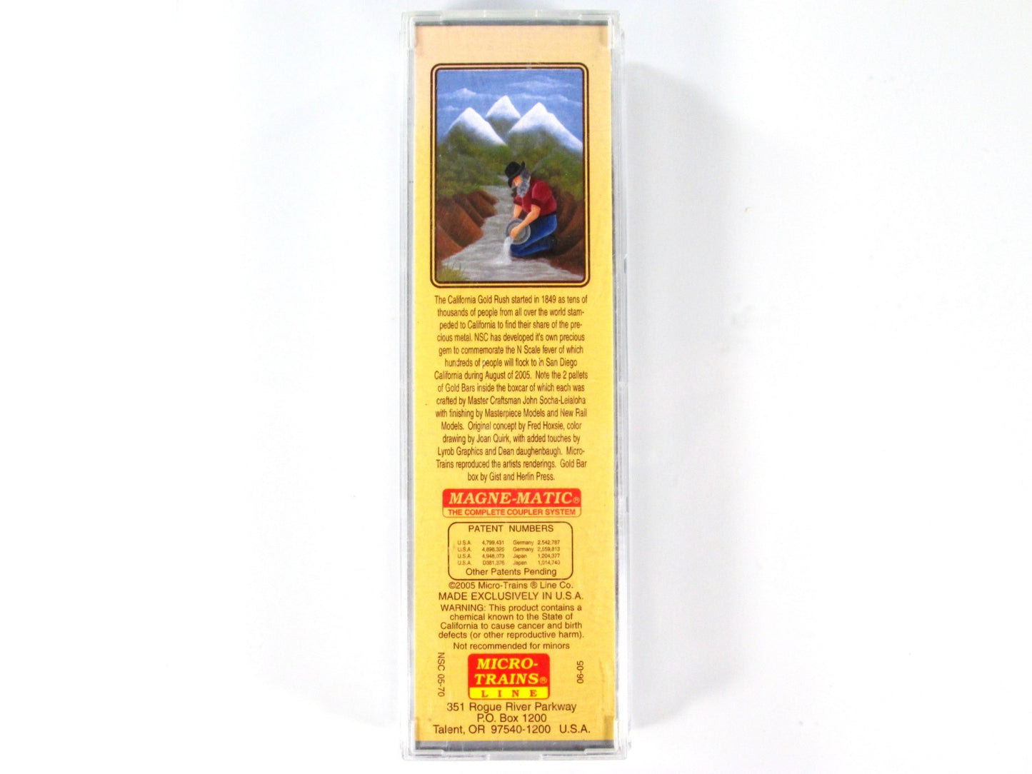 N Scale ***CALIFORNIA GOLD RUSH*** Box Car, CP 49 - Micro Trains NSC 05-70 *RARE